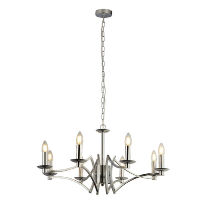 Ascot  8Lt Pendant - Chrome Metal