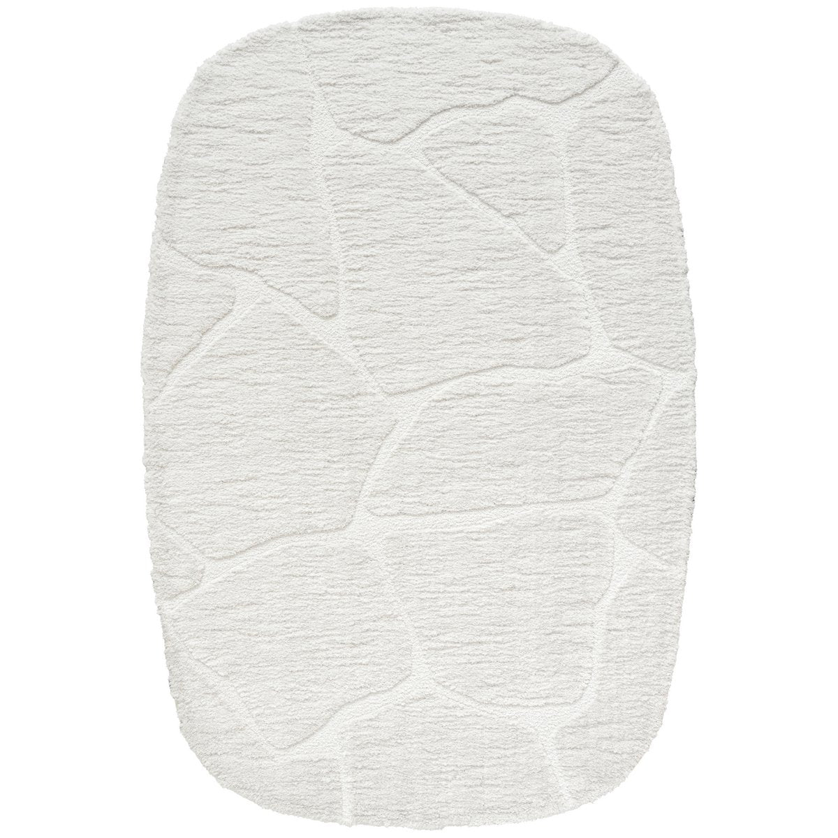 Vloerkleed Macy Creme – Rounded Corners 160 x 230 cm