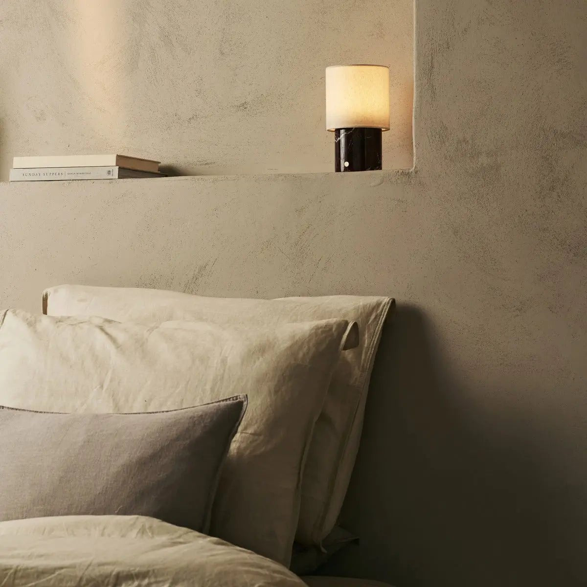 Tafellamp oplaadbaar Dou Black/Nero Marquina