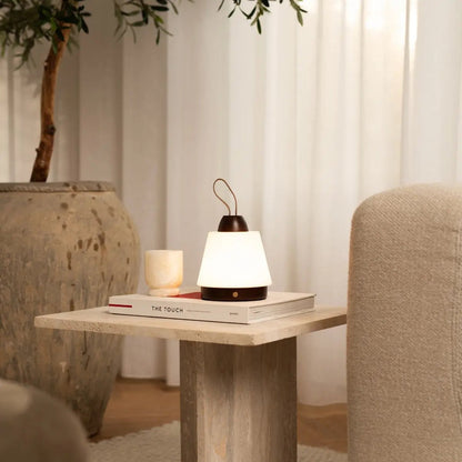 Tafellamp oplaadbaar Liv donkerbruin