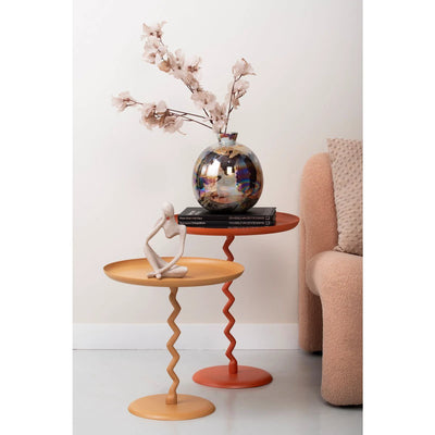 Bijzettafel Zig Zag Groot Oranje by Leitmotiv
