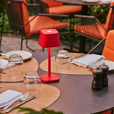 Tafellamp oplaadbaar Ava Berry Rood by Tavellio - Amsterdam