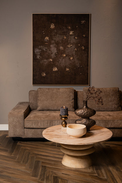 Salontafel Callain Mangohout en Marmer - depauwwonen