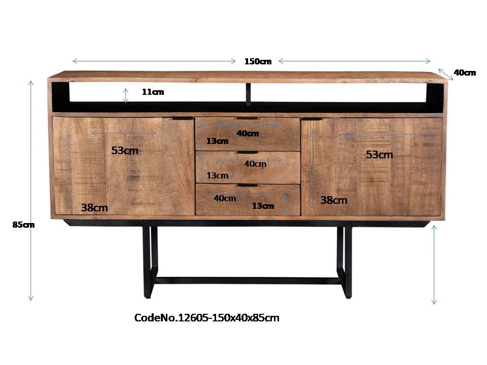 Dressoir Valdez 150 cm