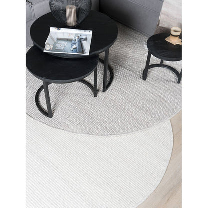 Vloerkleed Pebbel beige  - Rond ø200 cm