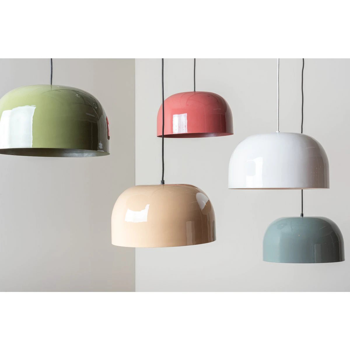 Hanglamp Koepel Groen by Leitmotiv
