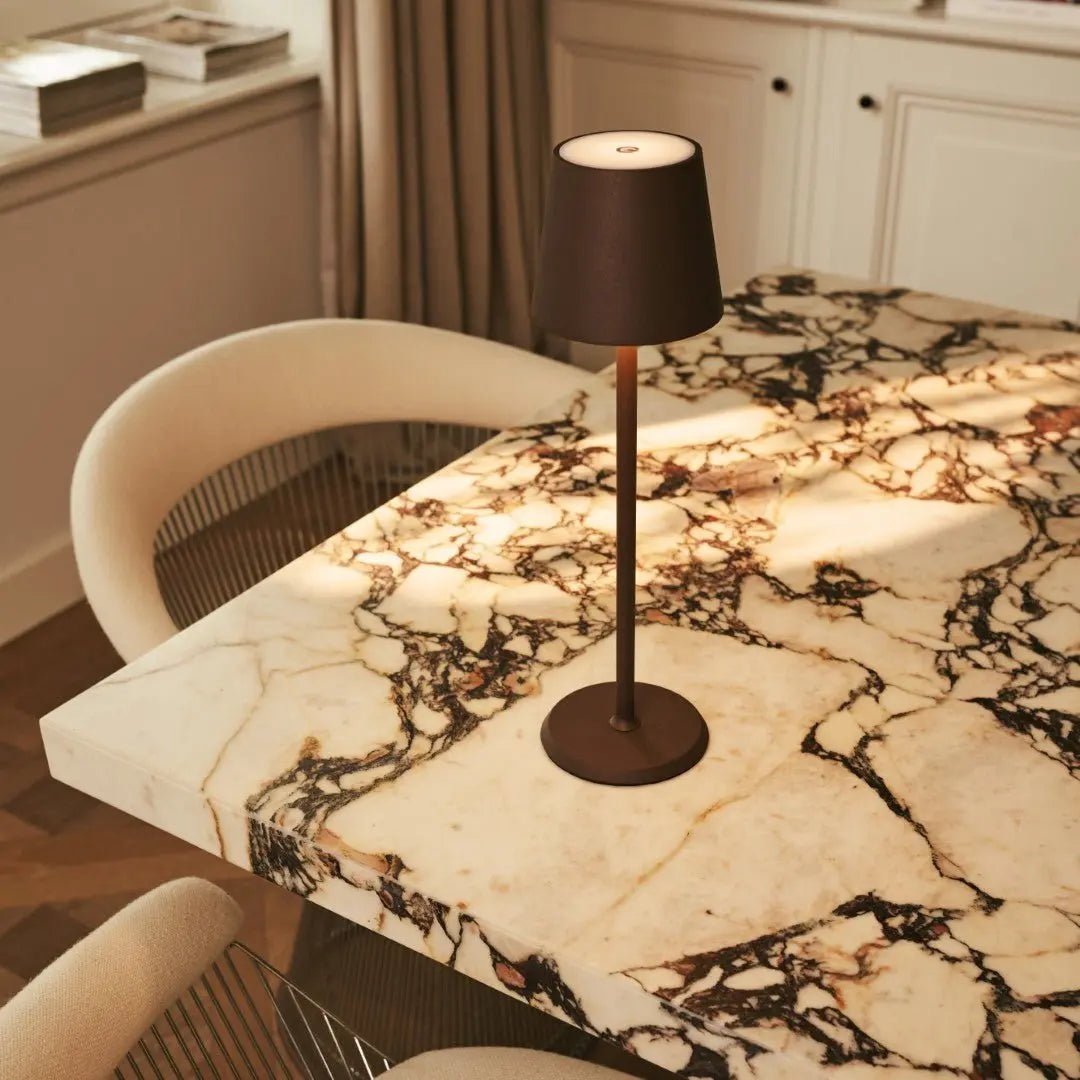 Tafellamp oplaadbaar Jasper Mokkabruin