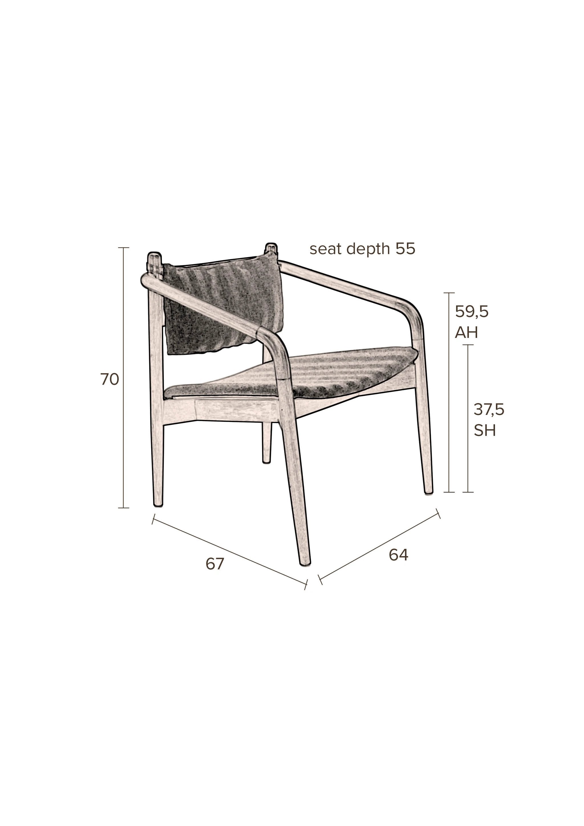 Fauteuil Torrance by Dutchbone