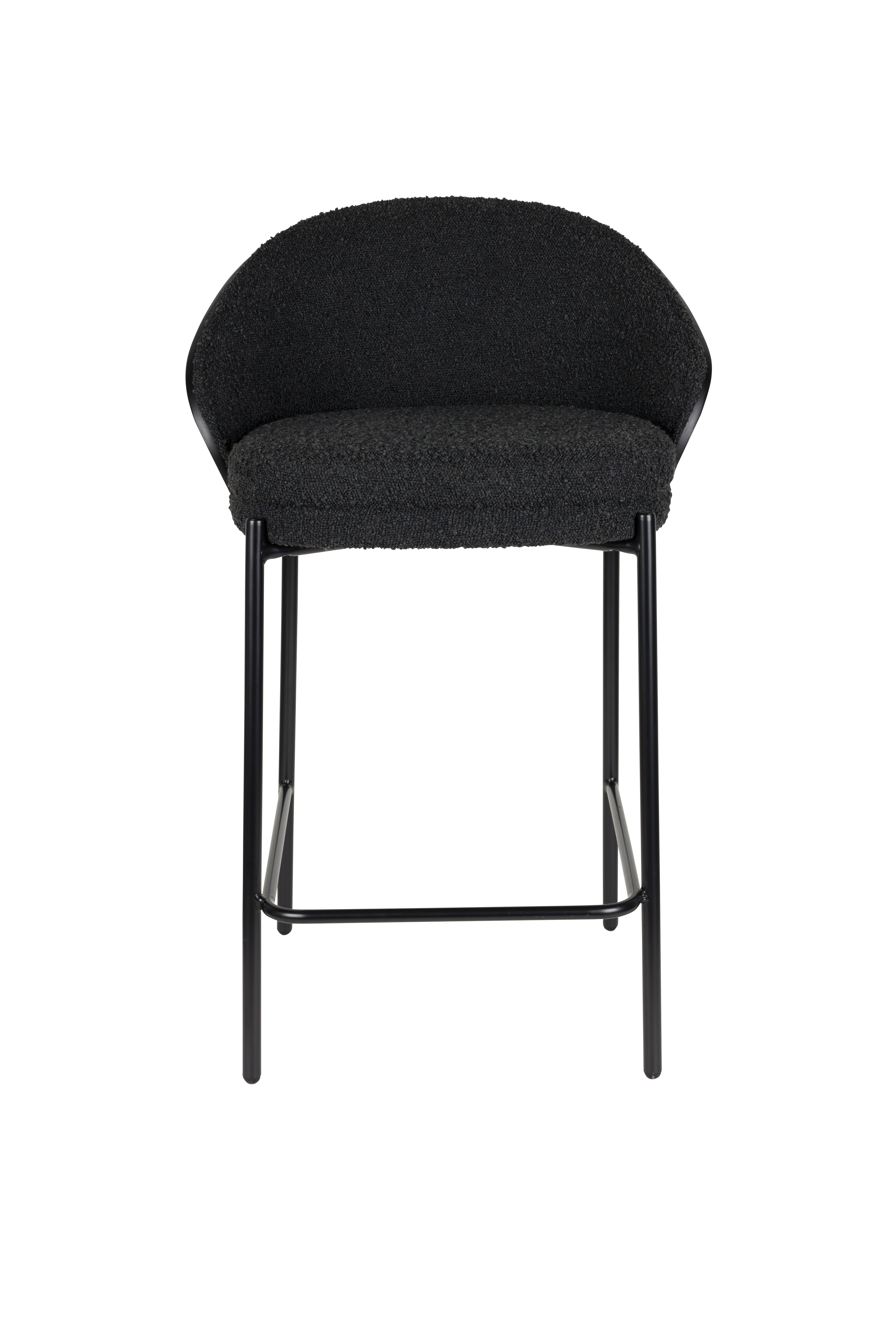Counter Chair Rodin BouclÃ© Black