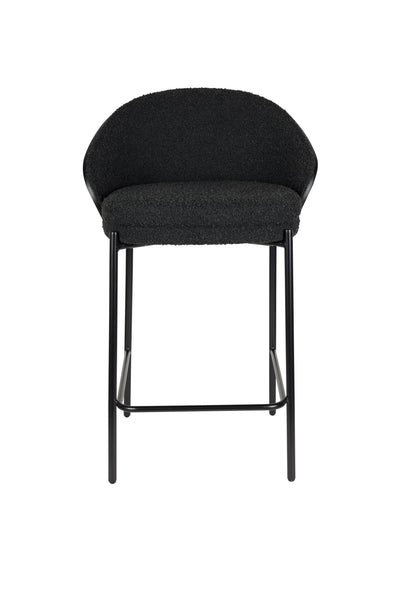 Counterstoel Rodin Bouclé Black by Dutchbone