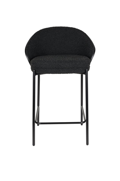 Counter Chair Rodin BouclÃ© Black