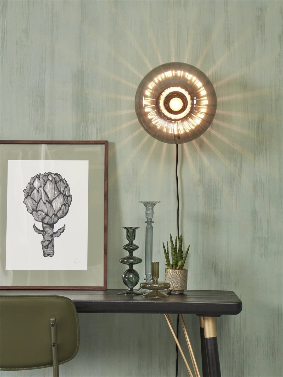 Wandlamp Brussel - Antraciet - Ø27cm by it's about RoMi