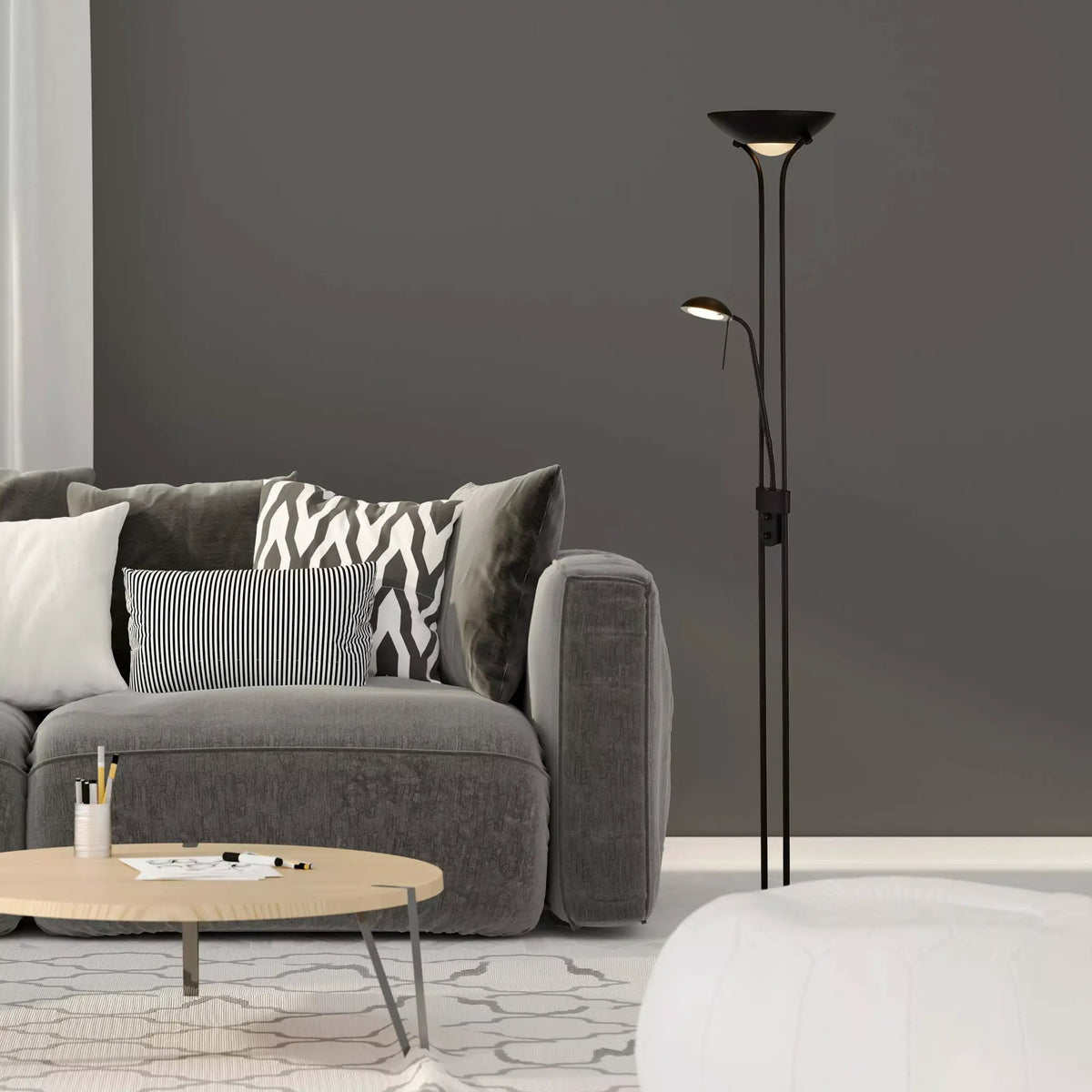 Vloerlamp Mother & Child - Matt Black by Searchlight