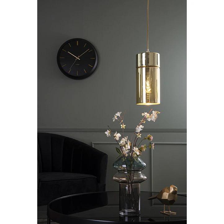 Wandklok Wereldbol Zwart by Karlsson