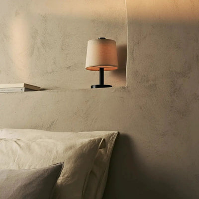 Tafellamp oplaadbaar Rover zwart hout by Tavellio - Amsterdam