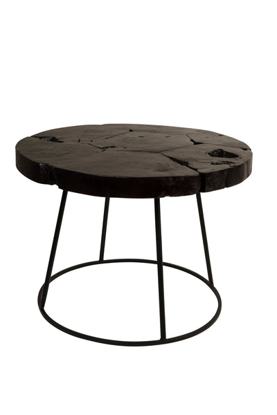 Bijzettafel Kraton Chocolate Black L by Dutchbone