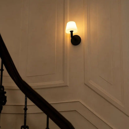 Wandlamp Oplaadbaar Ted Black hout
