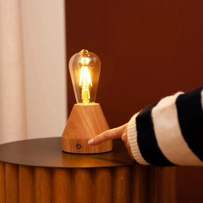 Tafellamp oplaadbaar Zavi lichtbruin by Tavellio - Amsterdam