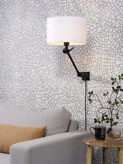 Wandlamp Amsterdam - Wit/Zwart - 65x32x45cm by it's about RoMi