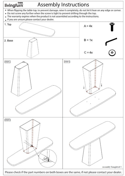 Wandtafel Brix Marron 140 cm