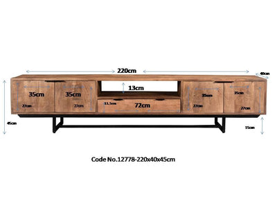 TV-meubel Valdez 220 cm by Livingfurn