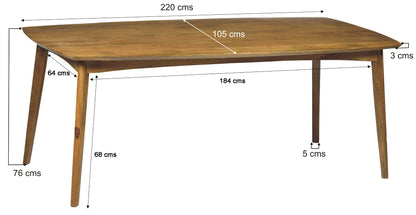 Eettafel Elias 220cm