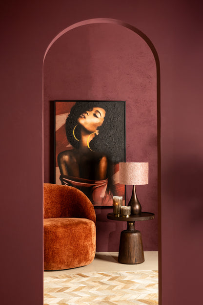 Janicia Zwart Schilderij Rechthoek Vrouw - depauwwonen