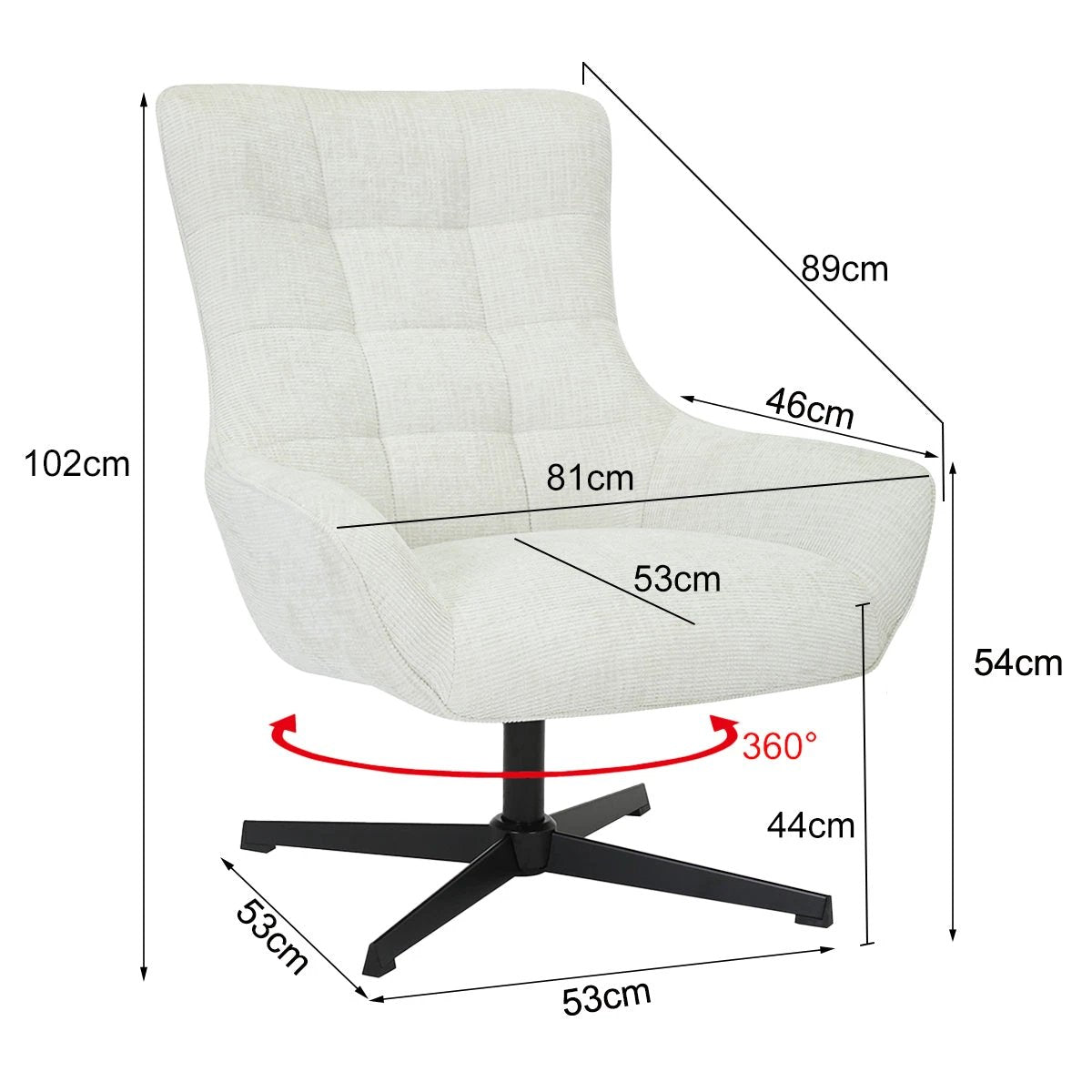 Fauteuil Naomi Parel by Livingfurn