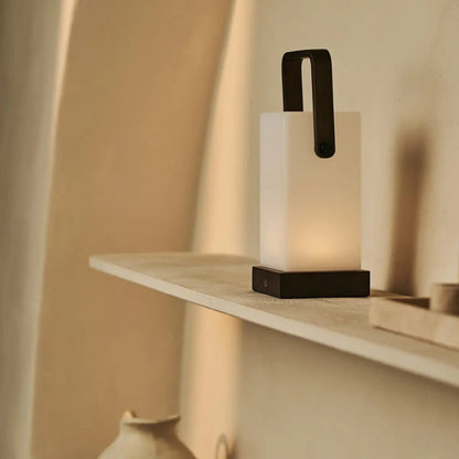 Tafellamp oplaadbaar Harper Donkerbruin Hout