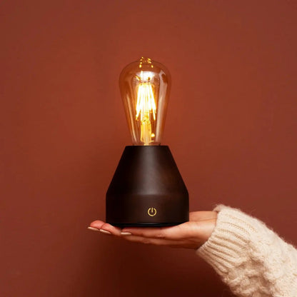 Tafellamp oplaadbaar Zavi donkerbruin