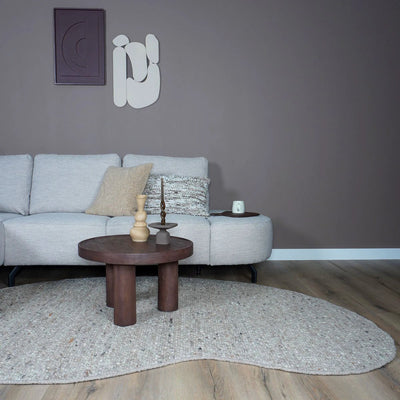 Vloerkleed Stone Donker Beige – Organisch 160 x 230 cm by Veer Carpets