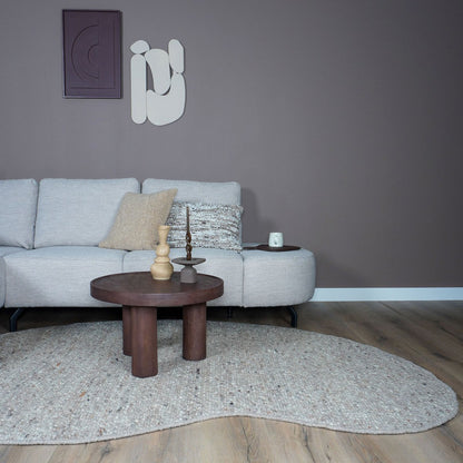 Vloerkleed Stone Donker Beige – Organisch 160 x 230 cm