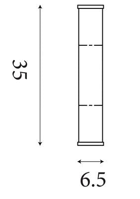 Wandlamp Wales LED, Matt Black Metal with Marble Resin