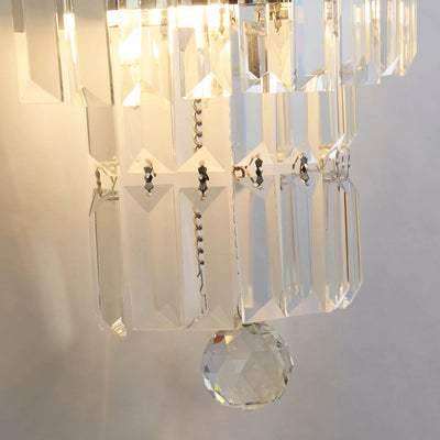 Wandlamp Empire 2LT - Chrome with Clear Crystal by Searchlight