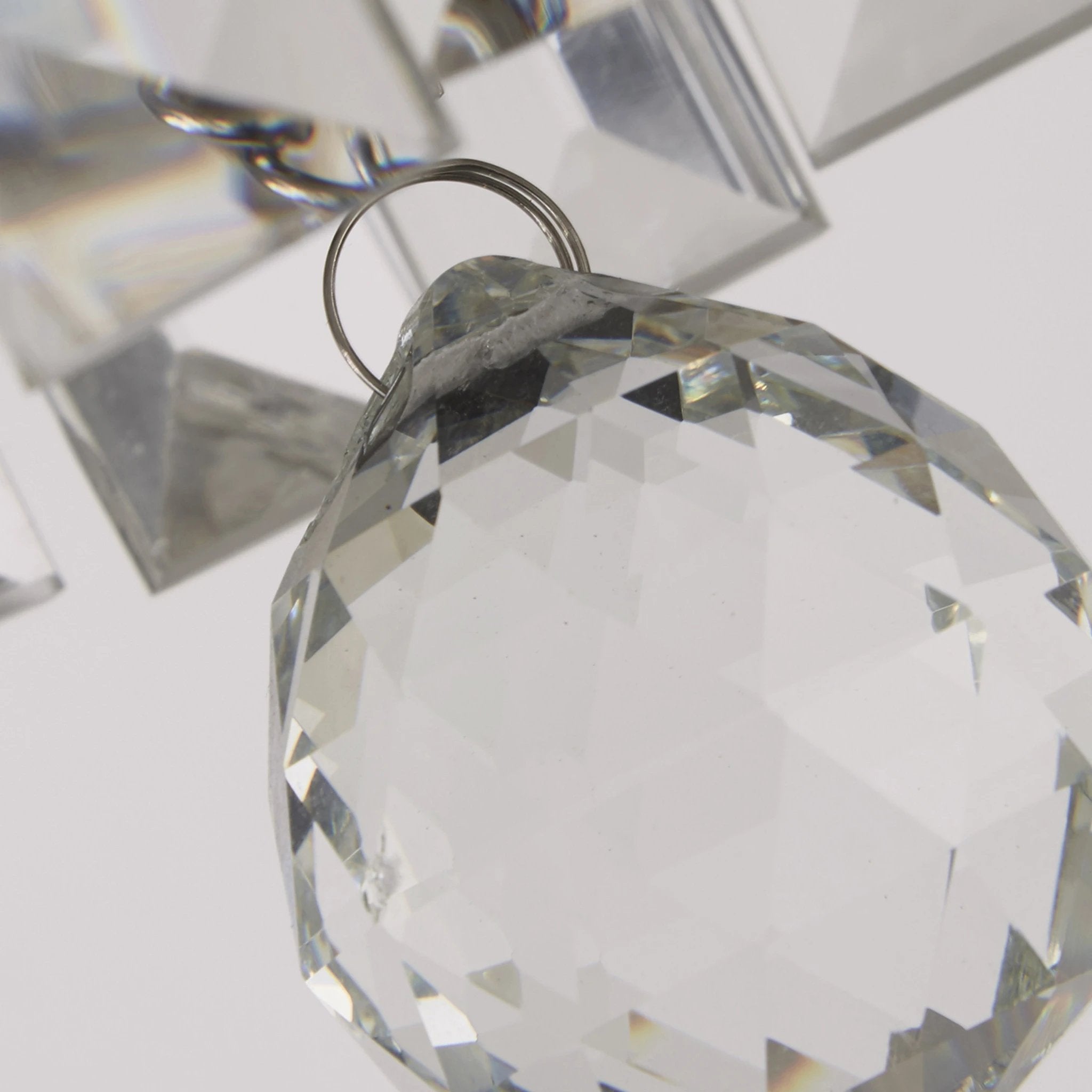 Plafondlamp Empire 4Lt - Chrome Metal & Clear Crystal by Searchlight