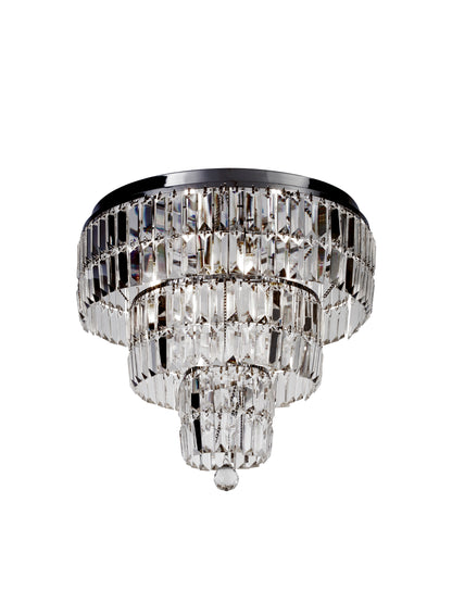 Empire 6Lt Flush - Chrome Metal & Clear Crystal