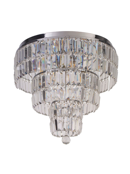 Empire 6Lt Flush - Chrome Metal & Clear Crystal