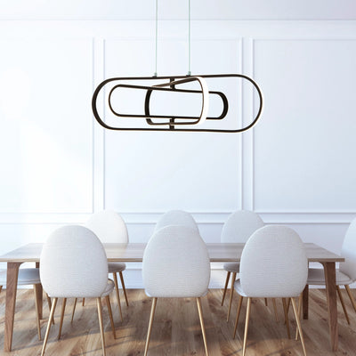 Hanglamp Clip Pendant - Black Metal by Searchlight