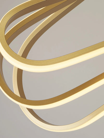 Hanglamp Clip Pendant - Gold Metal by Searchlight