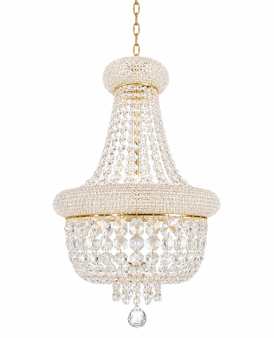 Kroonluchter Margaretha goud in 4 diameters by LightDesign