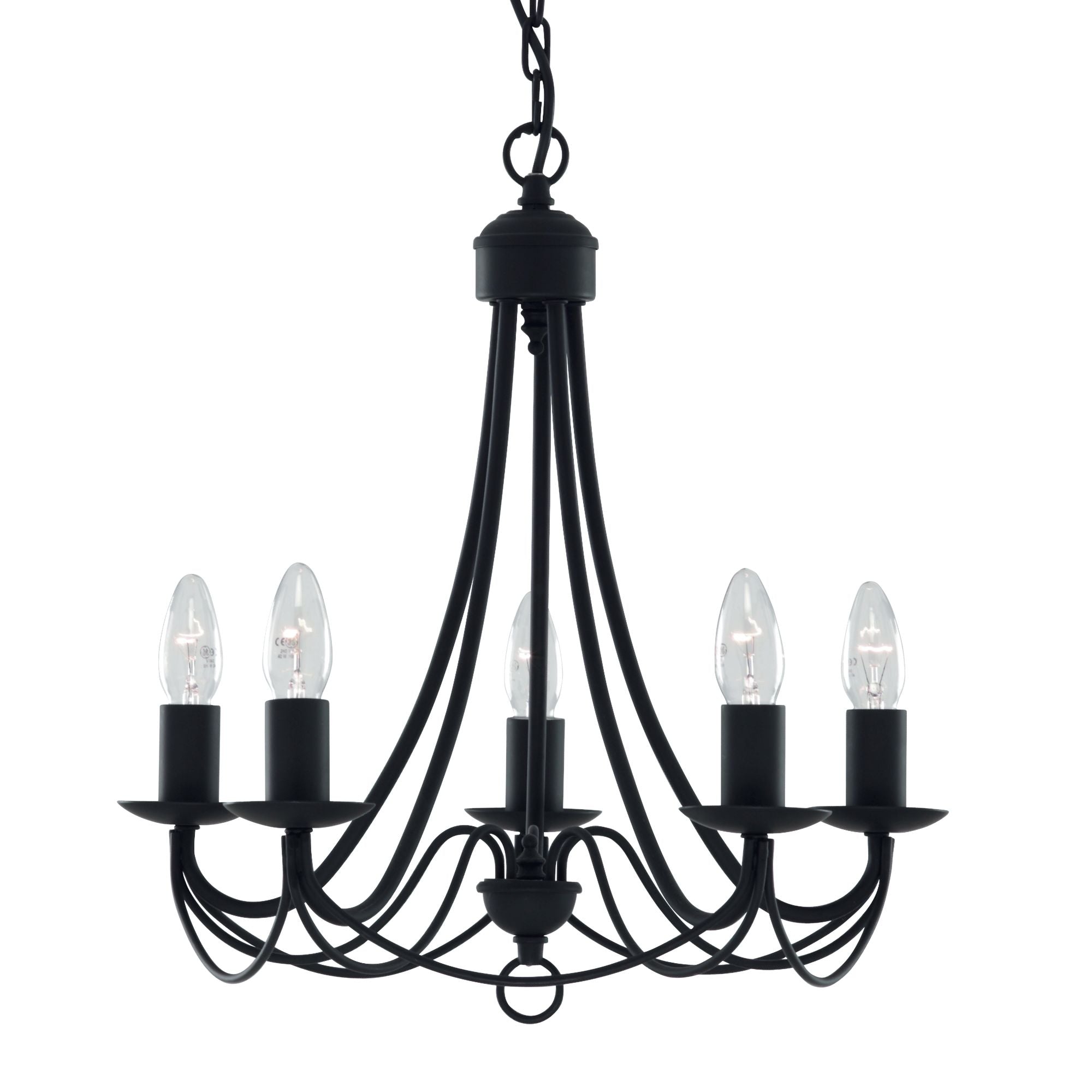 Maypole 5Lt Pendant - Black Metal
