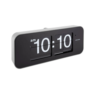 Wandklok Wide Flip Zilver by Karlsson