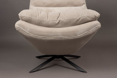 Fauteuil Vince Beige Fr by Dutchbone