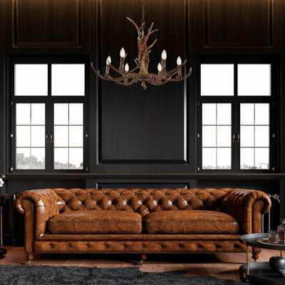 Hanglamp Stag Herten Gewei 6Lt by Searchlight