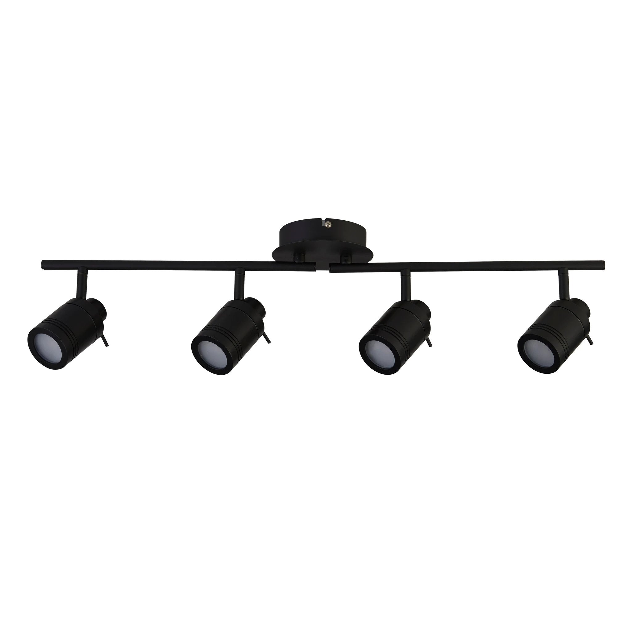 Plafondlamp Samson 4Lt Split - Black Metal by Searchlight