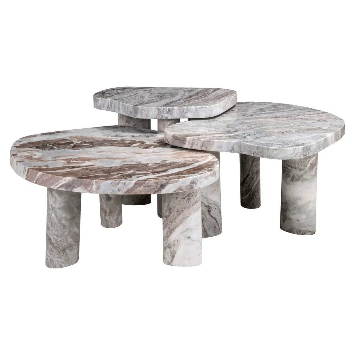 Salontafel Camino Blush beige (set van 3) by Richmond Interiors