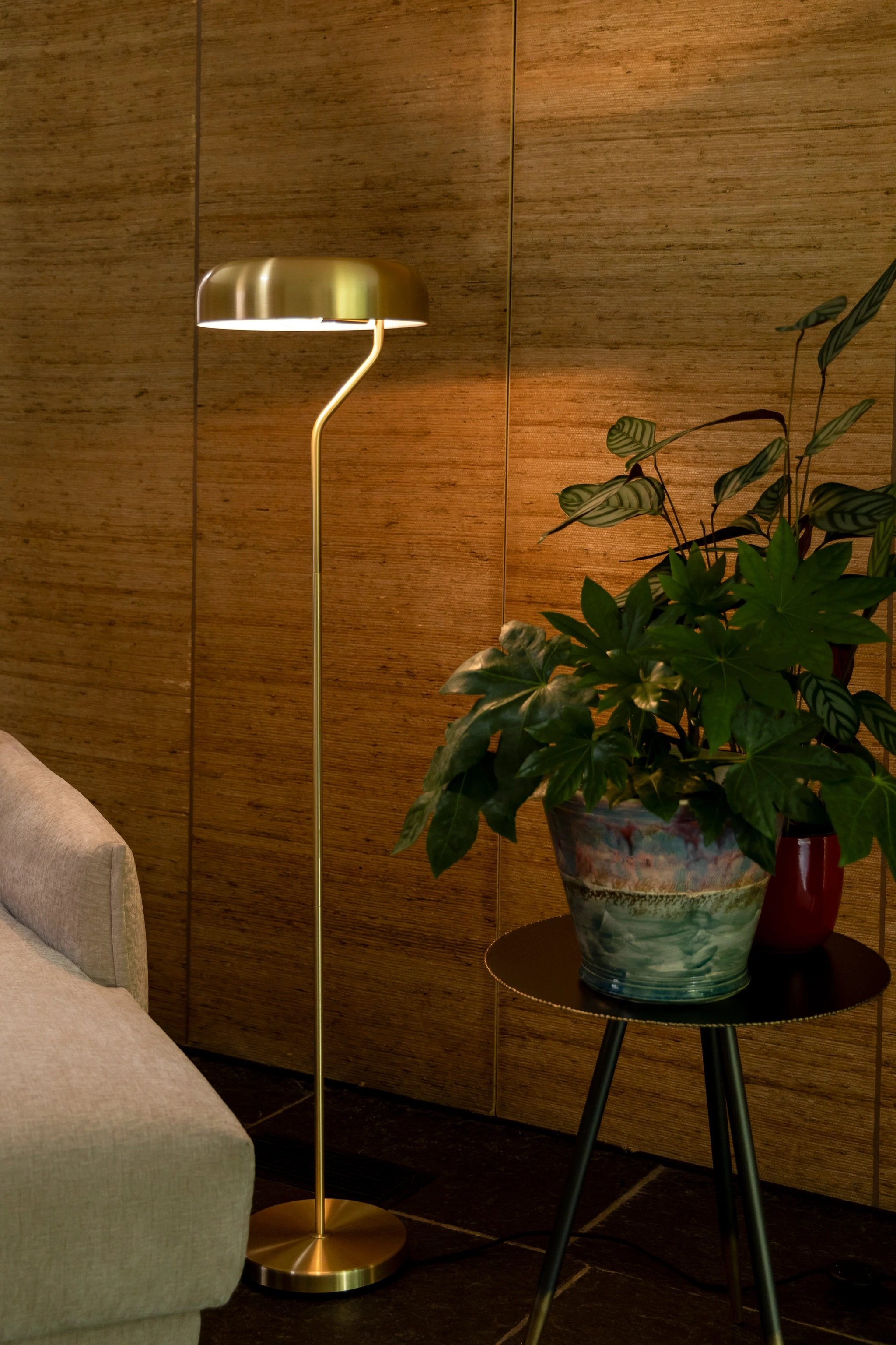 Vloerlamp Eclipse Brass by Dutchbone