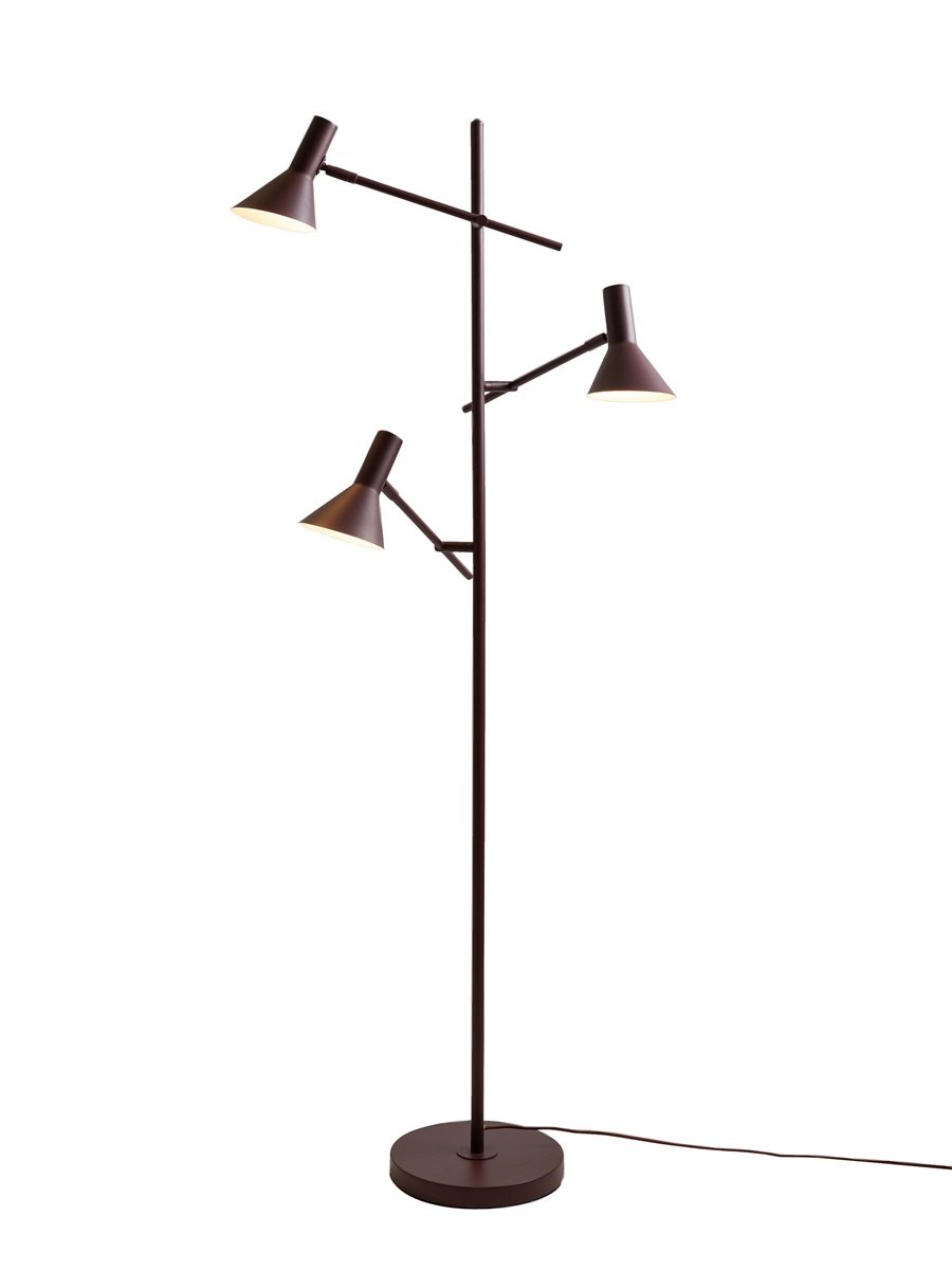 Vloerlamp Izmir, burgundy