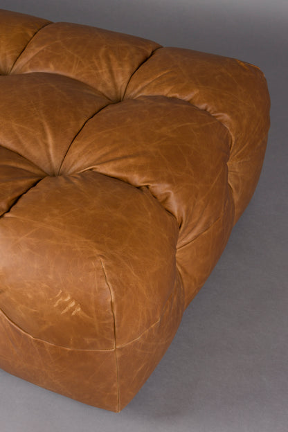 Hocker Hackman Leather Cognac
