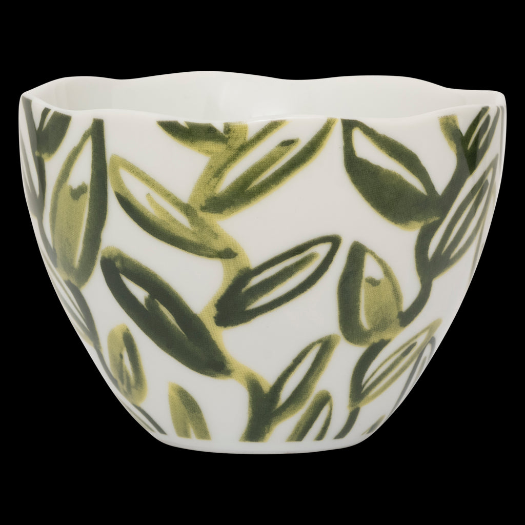 Good Morning kopje Cappuccino/Tea Leaves, Evergreen Sprig